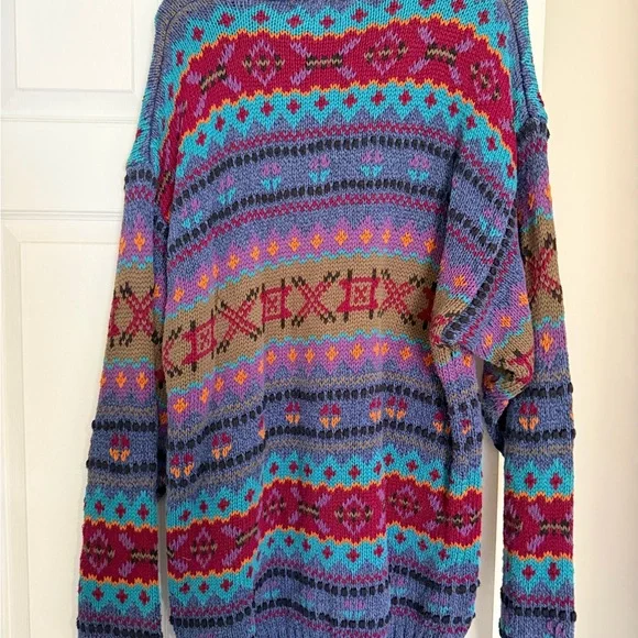 Eddie Bauer Multicolor Patterned Sweater LT - Picture 3 of 3